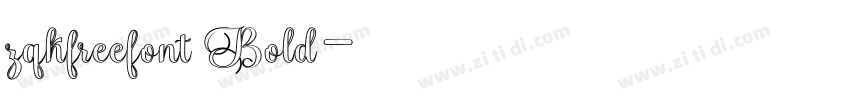 zqkfreefont Bold字体转换